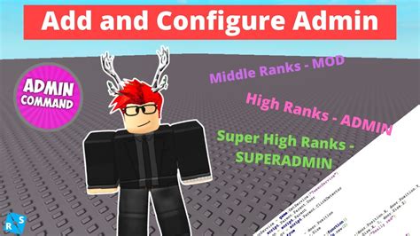 Roblox Scripting Tutorial How To Add And Configure Admin Commands