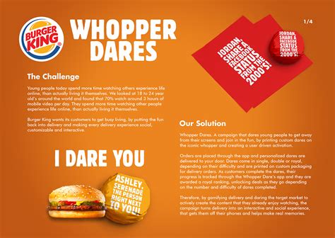 Burger King Whopper Dares On Behance