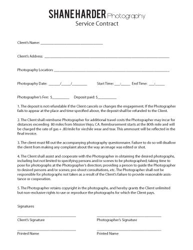 wedding photography questionnaire template joy studio