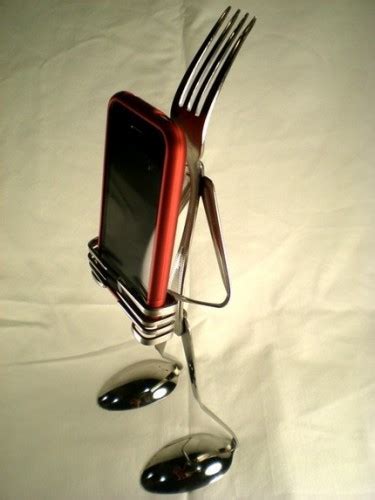 Latest Cell Phones Gadgets Fork And Spoon Iphone Stand