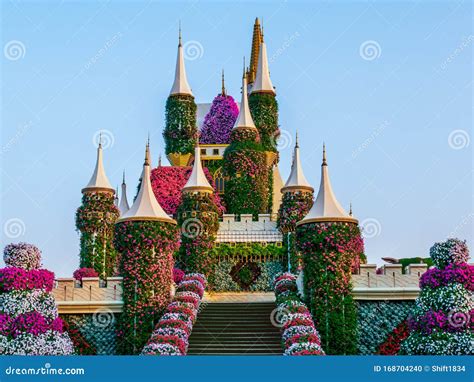 Castle Of Flowers In Dubai Miracle Garden Editorial Image Image Of