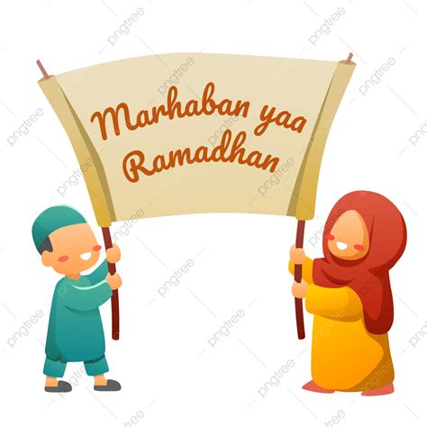 Gambar Anak Muslim Memegang Tanda Ramadhan Anak Anak Ramadhan Muslim