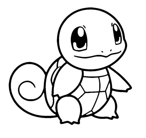 Adorable Pokemon Squirtle Coloring Page Download Print Or Color