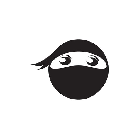 Ninja Face Logo Vector 13043150 Vector Art At Vecteezy