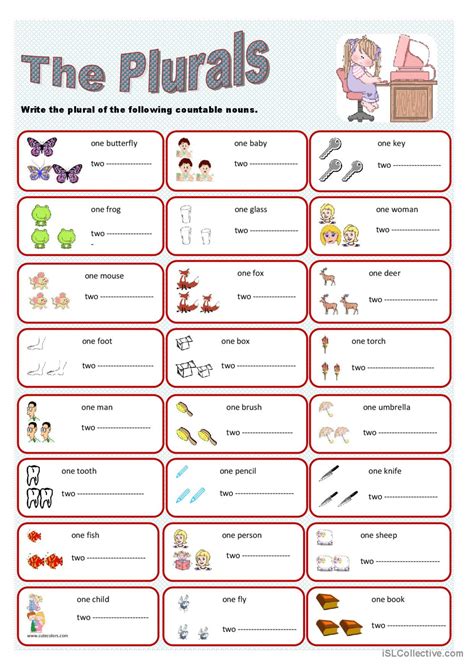 The Plurals English Esl Worksheets Pdf And Doc