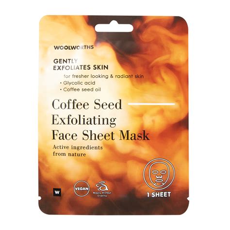 Coffee Seed Exfoliating Face Sheet Mask 1 Pc Za