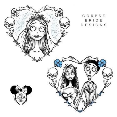 The Corpse Brides With Skulls In Their Hair And Hearts On Their Heads