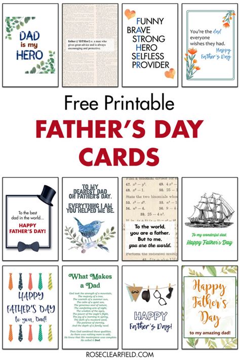 Free Printable Cards For Fathers Day Free Printable Templates