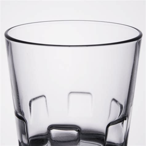 libbey 15963 optiva 12 oz stackable double rocks old fashioned glass 12 case