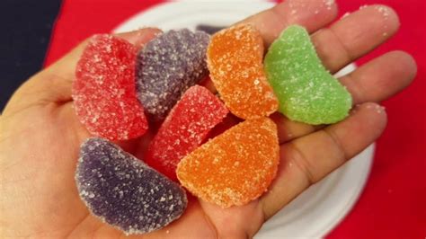 Sugar Coated Fruit Slices Jelly Candy Youtube