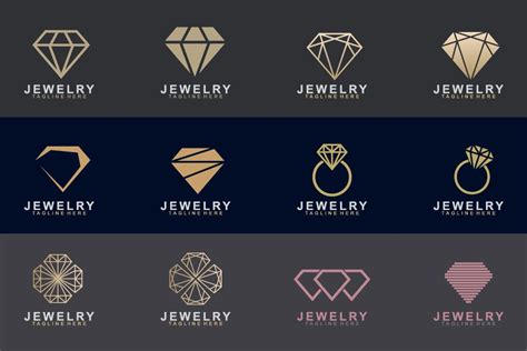 Set Of Jewelry Logo Design 555154 Logos Design Bundles