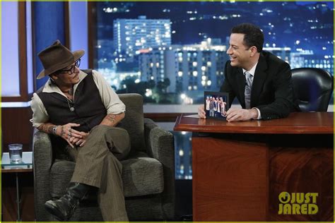 Johnny Depp Kisses Jimmy Kimmel During Talk Show Appearance Video Photo 2902726 Jimmy