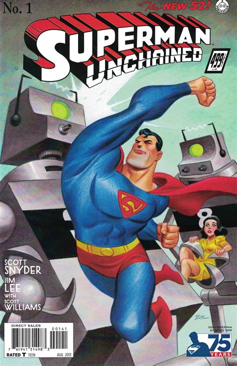 Superman Unchained 1 1100 Bruce Timm 1930s Variant 2013 Scott Snyder