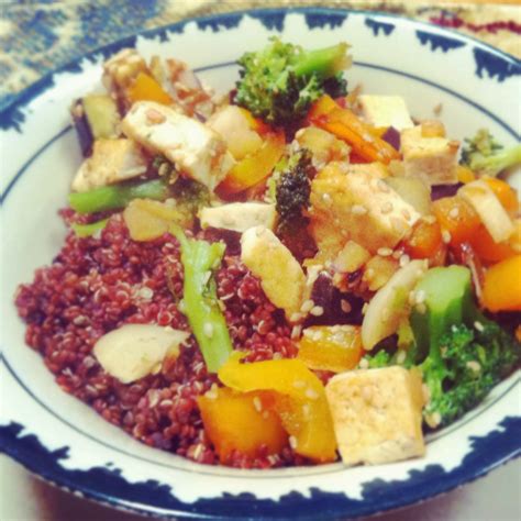 Real Food For Fuel Recipe Veggie Stir Fry With Quinoa And Tofu