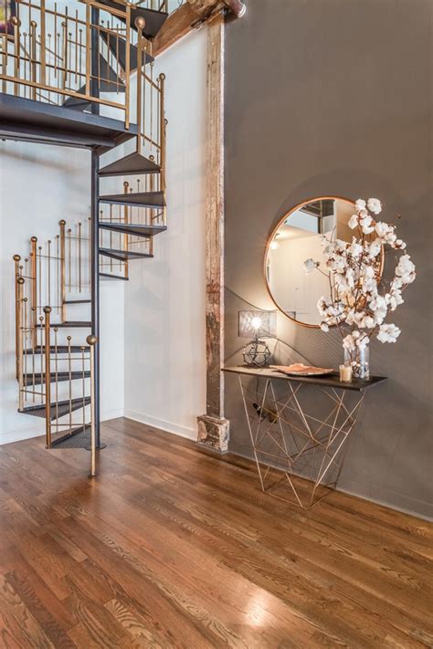 Loft Entry With Spiral Staircase Hgtv