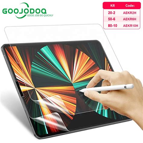 Like Paper Screen Protector For Ipad Pro 11 2021 129 12 9 For Ipad Air