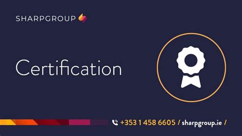 Certification Sharp Group