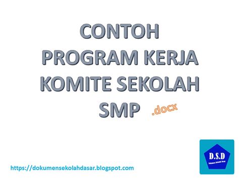 Check spelling or type a new query. Doc Contoh Program Kerja Komite Sekolah SMP - Dokumen ...