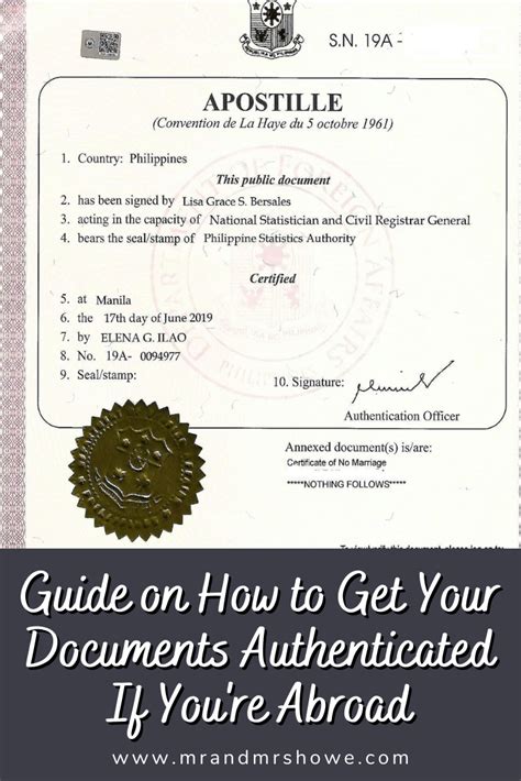 How To Get Your Documents In The Philippines Authenticated If Youre