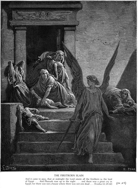 Exod 12a The Firstborn Of The Egyptians Are Slain Gustave Doré