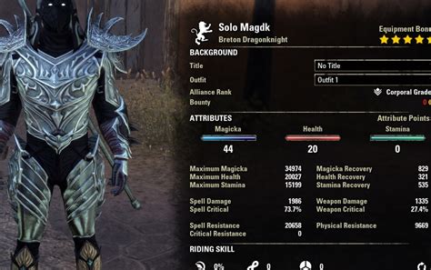 Solo Magicka Dragonknight Build Pve For Elder Scrolls Online Alcasthq
