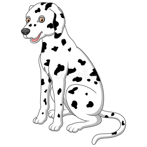 Dalmatian Dog Sitting Stock Illustration Illustration Of Trained 8750596