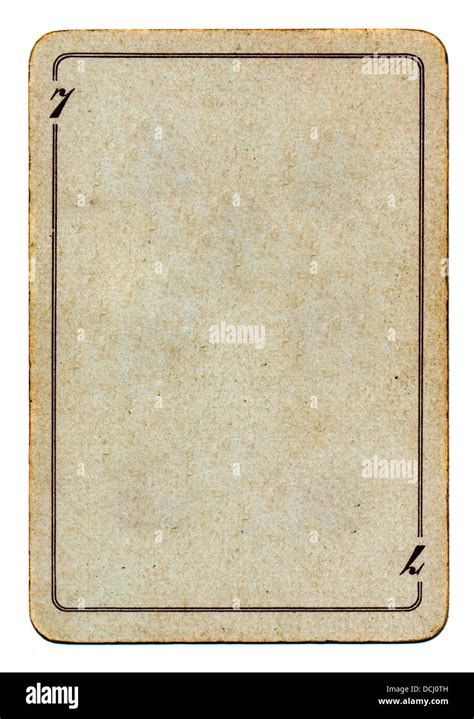Vintage And Grunge Playing Card Paper Empty Background With Number