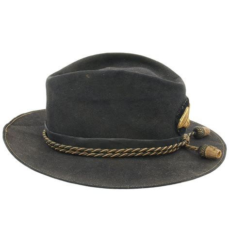 Original Us Civil War Union Officer Slouch Hat 1st Infantry