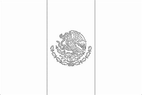 Mexico Flag Coloring Page Awesome Free Mexican Flag Black and White