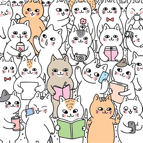 33 Drawing Cute Cat Doodles Aleya Wallpaper