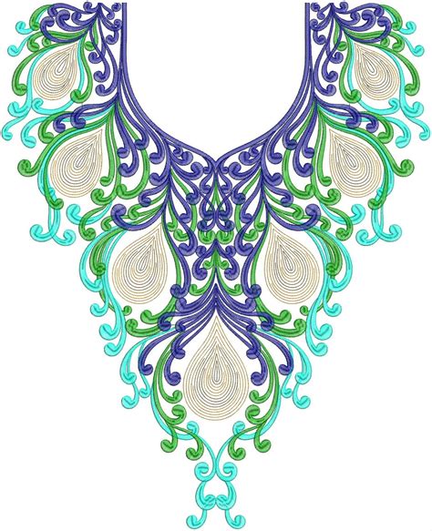 Embdesigntube Hot Collection Of Neck Embroidery Design