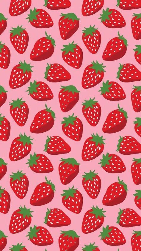 Papel De Parede Fundo Morango In Wallpaper Iphone Summer Fruit Wallpaper Pattern
