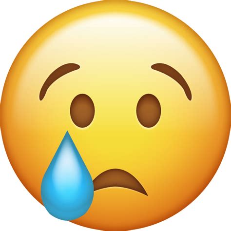 Gambar Crying Emoticon Free Download Clip Art Gambar Emoji Sad Di