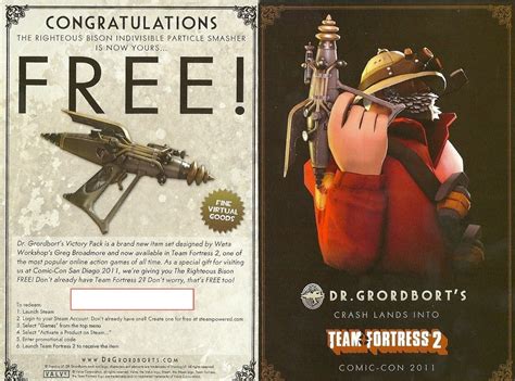 Sdcc 2011 Team Fortress 2 Tf2 Dr Grordborts Genuine Righteous Bison