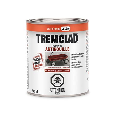 TREMCLAD® Oil Based Rust Paint - 946 ml - Real Orange - Gloss from RUST