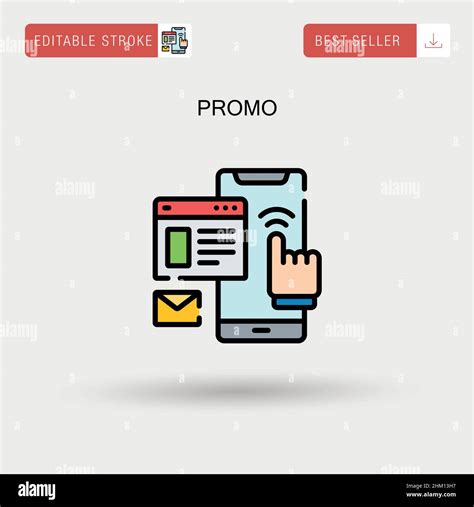 Promo Simple Vector Icon Stock Vector Image And Art Alamy