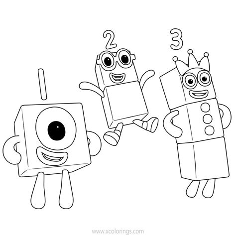Numberblocks 1 Printable Coloring Pagej Coloring Pages For Boys All
