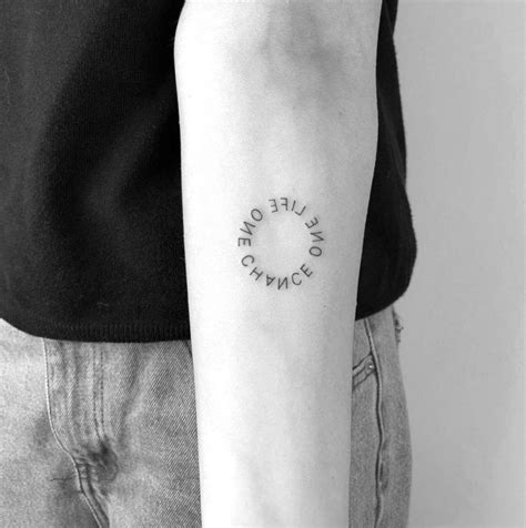 One more popular design for is mixing it with. One life one chance by Cagri Durmaz | Geometric tattoo ...