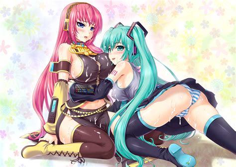 Hatsune Miku And Megurine Luka Vocaloid Drawn By Kawaseseiki Danbooru