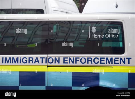 Immigration Enforcement Vans Stand Parked Hi Res Stock Photography And