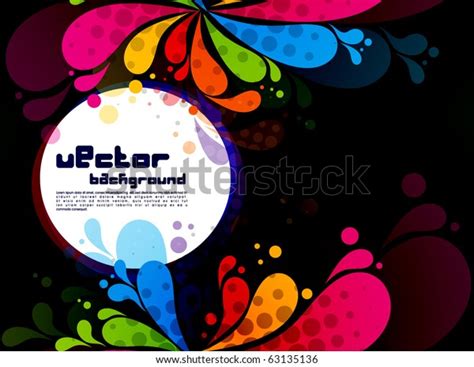 Colorful Abstract Splash Designvector Illustration Stock Vector