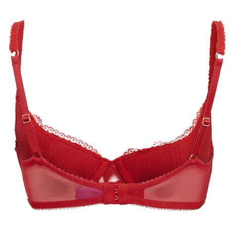 Lagent By Agent Provocateur Womens Rosalyn Quarter Cup Bra Red