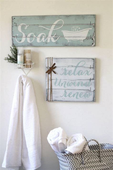 Rustic wall decor for bathroom. RUSTIC BATHROOM DECOR farmhouse bathroom decor bath wall ...