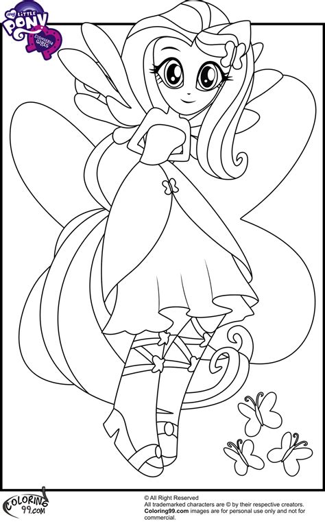 My Little Pony Equestria Girls Coloring Pages Minister