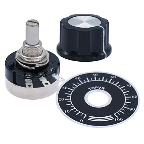 Uxcell Wheel Potentiometer With Switch B10k Ohm Variable Resistors
