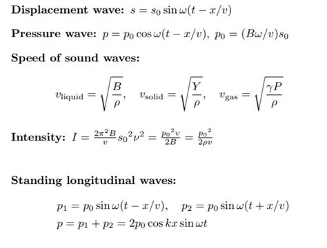 Physics Formula Waves - Physics Info