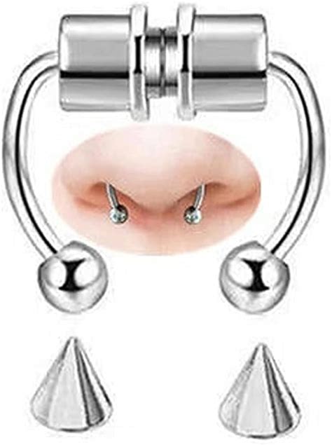 Motong Magnetic Septum Nose Ringhorseshoe Fake Nose Ringsreusable