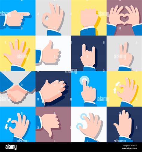 Mudras Or Hand Gestures Stock Vector Images Alamy