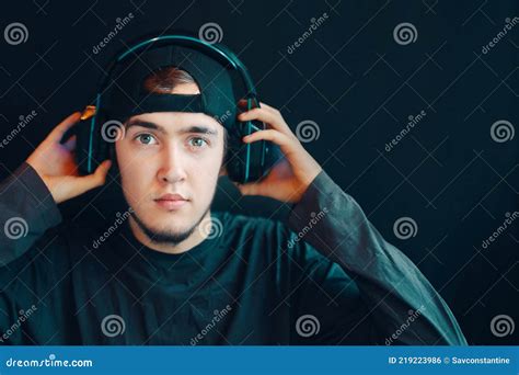 Gamer With Headset Stock Photo Image Of Competitive 219223986