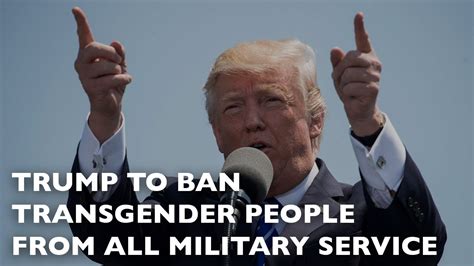 Trump To Ban Transgender People From All Military Service News Today